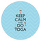 Keep Calm & Do Yoga Drink Topper - Medium - Single