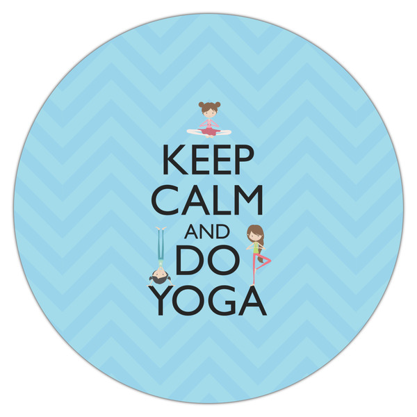 Keep Calm & Do Yoga Drink Topper - XLarge - Single