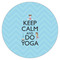 Keep Calm & Do Yoga Drink Topper - XLarge - Single