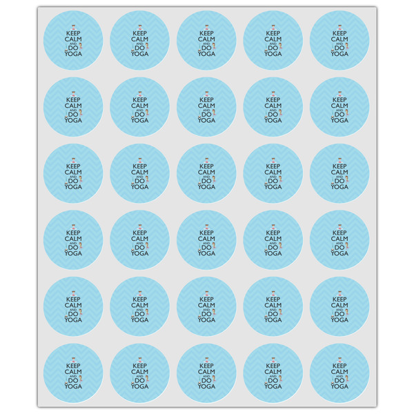 Keep Calm & Do Yoga Drink Topper - XSmall - Set of 30