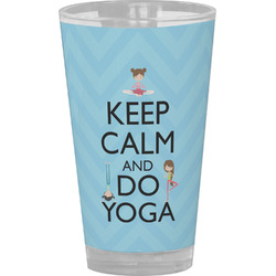 Keep Calm & Do Yoga Pint Glass - Full Color