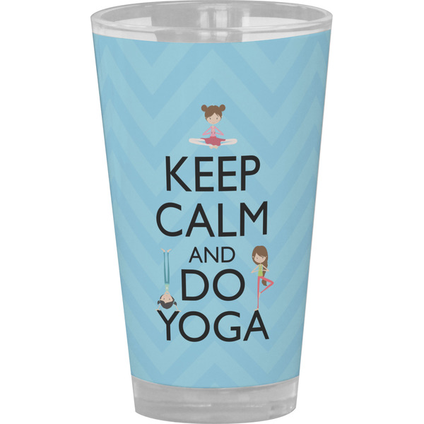 Custom Keep Calm & Do Yoga Pint Glass - Full Color