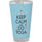 Keep Calm & Do Yoga Pint Glass - Full Color - Front View