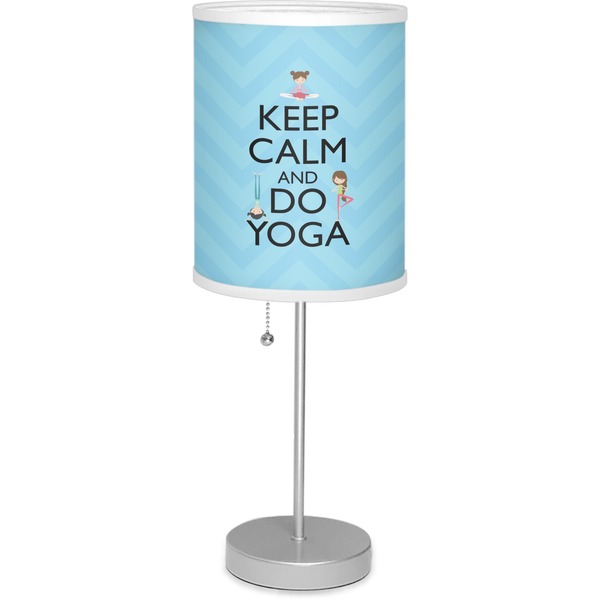 Custom Keep Calm & Do Yoga Lamp with Drum Shade