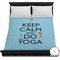 Keep Calm & Do Yoga Duvet Cover - Full / Queen