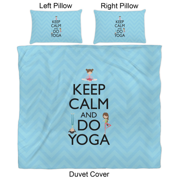Keep Calm & Do Yoga Duvet Cover Set - King - Approval