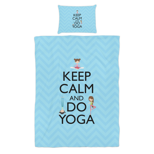Keep Calm & Do Yoga Duvet Cover Set - Twin - Alt Approval