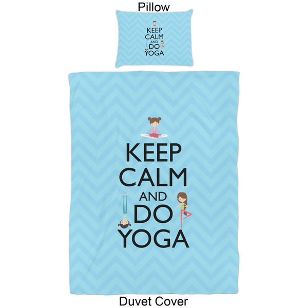 Keep Calm & Do Yoga Duvet Cover Set - Twin - Approval