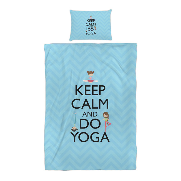 Keep Calm & Do Yoga Duvet Cover Set - Twin XL - Alt Approval