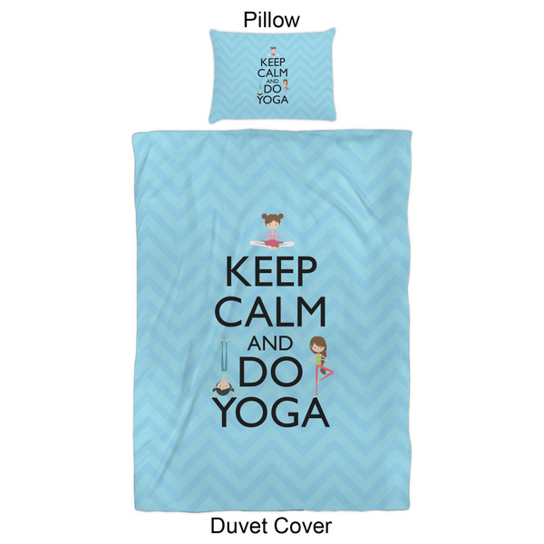 Keep Calm & Do Yoga Duvet Cover Set - Twin XL - Approval
