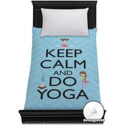 Keep Calm & Do Yoga Duvet Cover - Twin XL