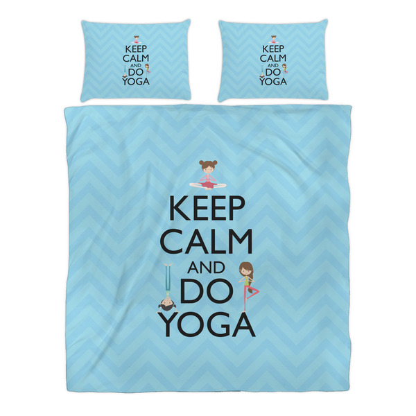 Keep Calm & Do Yoga Duvet cover Set - Queen - Alt Approval