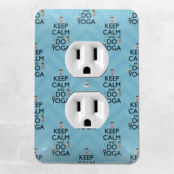 Keep Calm & Do Yoga Electric Outlet Plate - LIFESTYLE