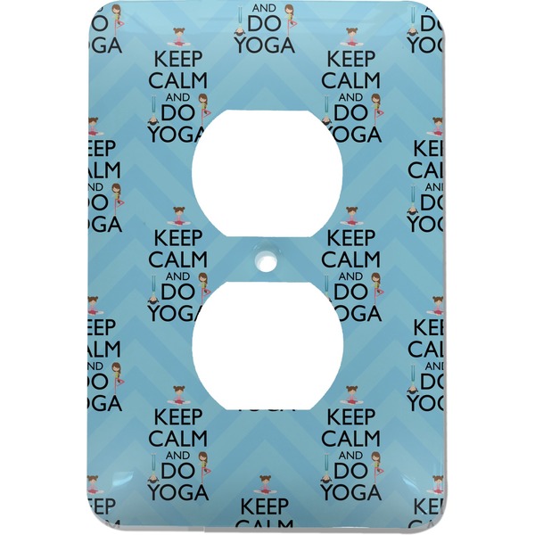 Custom Keep Calm & Do Yoga Electric Outlet Plate
