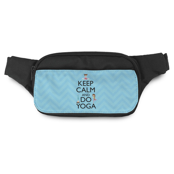 Custom Keep Calm & Do Yoga Fanny Pack - Modern Style