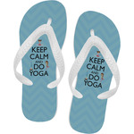 Keep Calm & Do Yoga Flip Flops