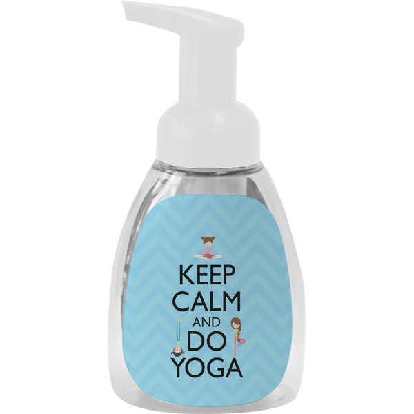 Custom Keep Calm & Do Yoga Foam Soap Bottle