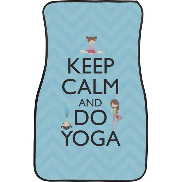Keep Calm & Do Yoga Front Seat Car Mat