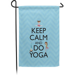 Keep Calm & Do Yoga Small Garden Flag - Single Sided