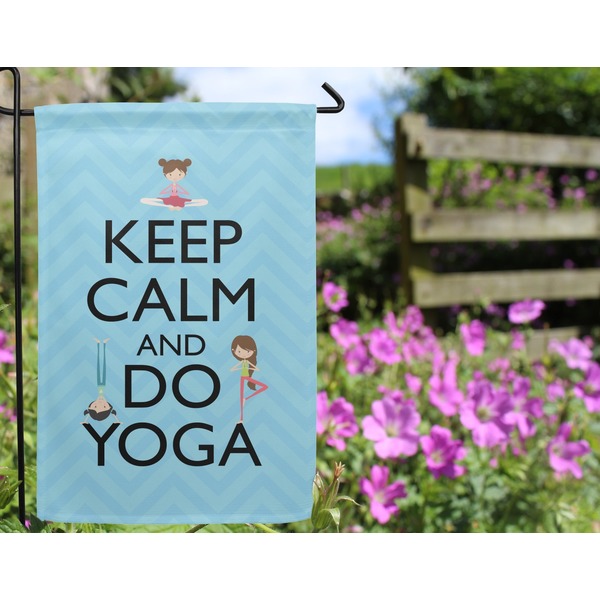 Keep Calm & Do Yoga Garden Flag - Outside In Flowers