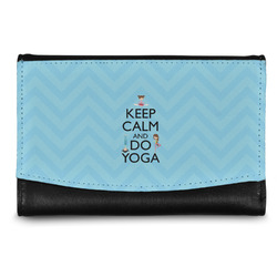 Keep Calm & Do Yoga Genuine Leather Women's Wallet - Small