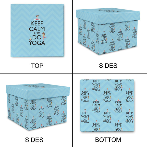 Keep Calm & Do Yoga Gift Boxes with Lid - Canvas Wrapped - Small - Approval