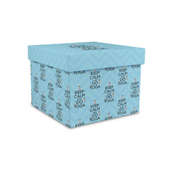 Keep Calm & Do Yoga Gift Box with Lid - Canvas Wrapped - Small