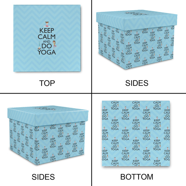 Keep Calm & Do Yoga Gift Boxes with Lid - Canvas Wrapped - X-Large - Approval