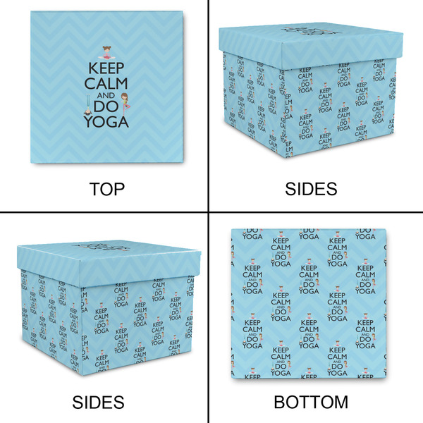 Keep Calm & Do Yoga Gift Boxes with Lid - Canvas Wrapped - XX-Large - Approval