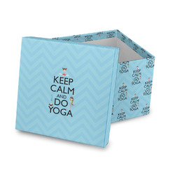 Keep Calm & Do Yoga Gift Box with Lid - Canvas Wrapped