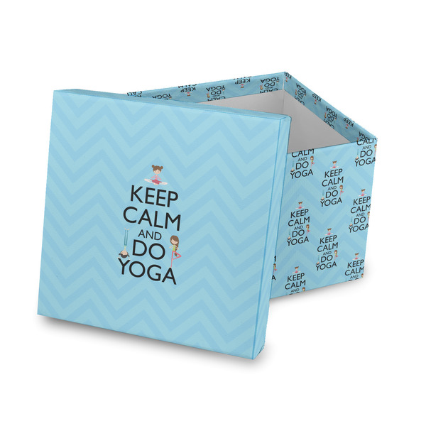 Custom Keep Calm & Do Yoga Gift Box with Lid - Canvas Wrapped