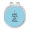 Keep Calm & Do Yoga Golf Ball Marker - Hat Clip - Silver