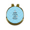 Keep Calm & Do Yoga Golf Ball Marker - Hat Clip - Gold