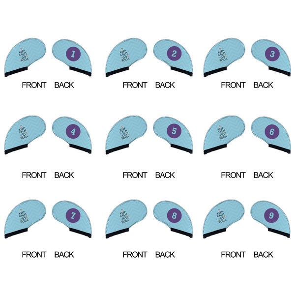 Keep Calm & Do Yoga Golf Club Covers - APPROVAL (set of 9)