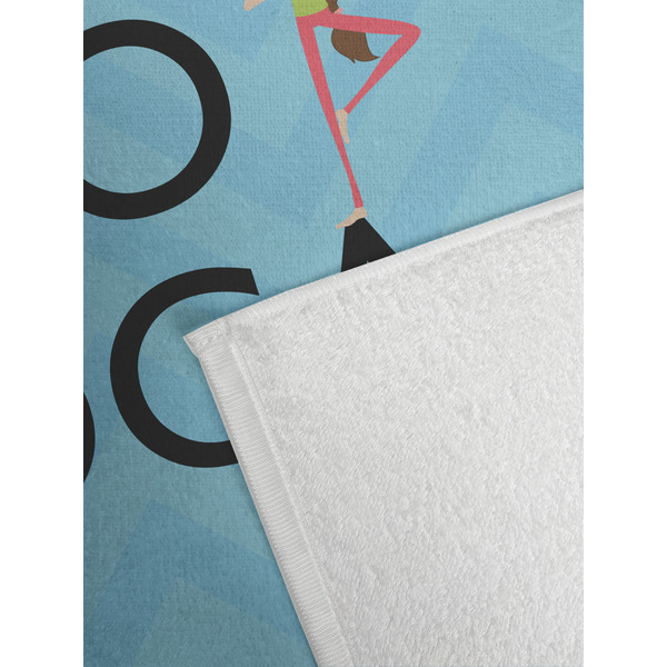 Keep Calm & Do Yoga Golf Towel - Detail