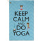 Keep Calm & Do Yoga Golf Towel - Poly-Cotton Blend - Small