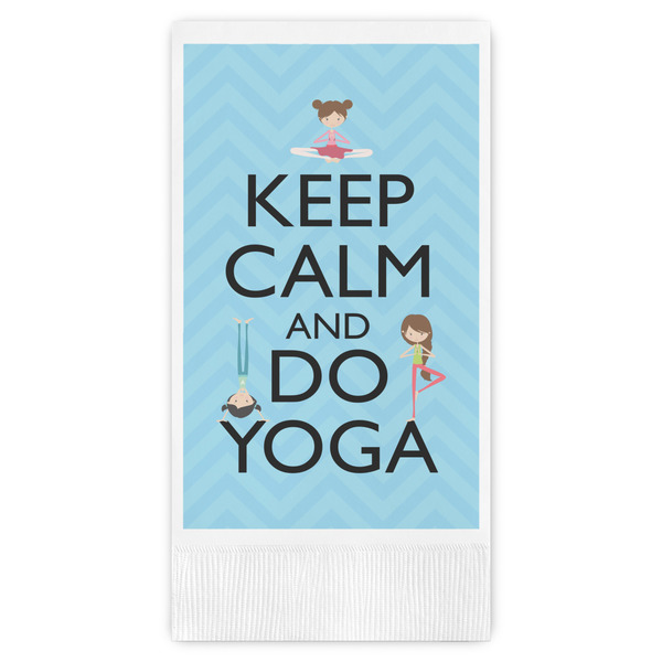 Custom Keep Calm & Do Yoga Guest Paper Towels - Full Color