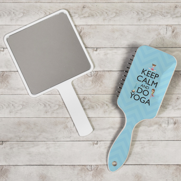 Keep Calm & Do Yoga Hair Brush - In Context