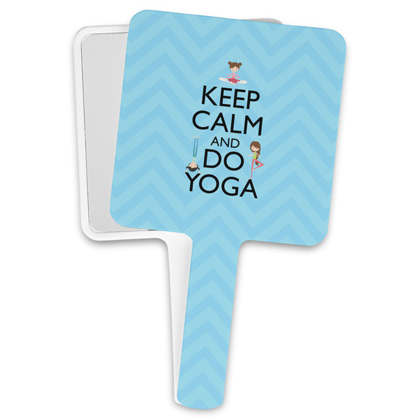 Custom Keep Calm & Do Yoga Hand Mirror