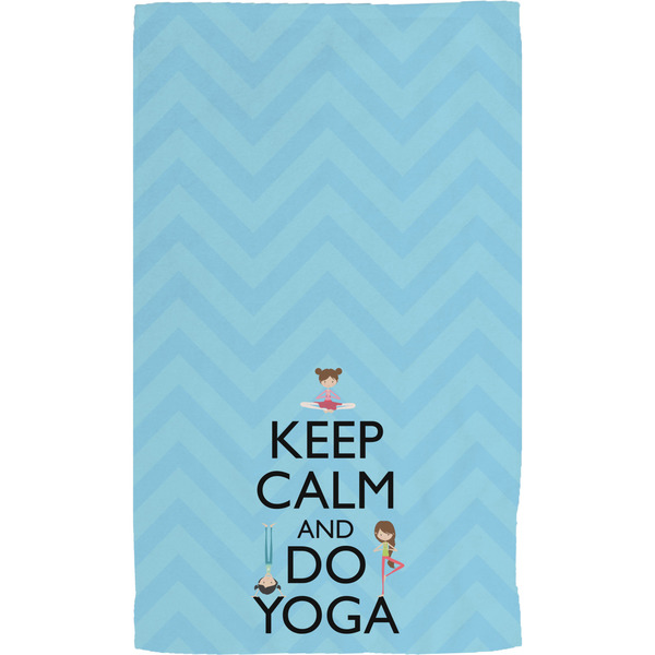Keep Calm & Do Yoga Hand Towel (Personalized)