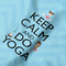 Keep Calm & Do Yoga Hooded Baby Towel- Detail Close Up