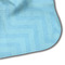 Keep Calm & Do Yoga Hooded Baby Towel- Detail Corner