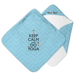 Keep Calm & Do Yoga Hooded Baby Towel
