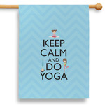 Keep Calm & Do Yoga 28" House Flag - Double Sided