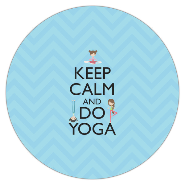 Keep Calm & Do Yoga Icing Circle - Medium - Single