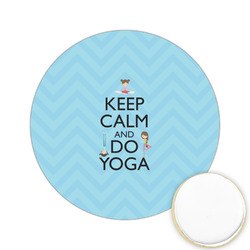 Keep Calm & Do Yoga Printed Cookie Topper - 2.15"