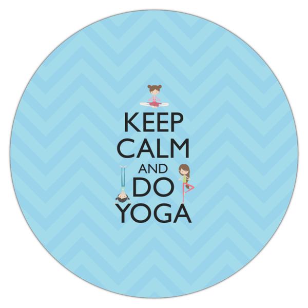 Keep Calm & Do Yoga Icing Circle - Small - Single
