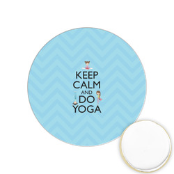 Keep Calm & Do Yoga Printed Cookie Topper - 1.25"