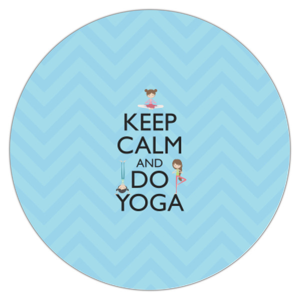 Keep Calm & Do Yoga Icing Circle - XSmall - Single