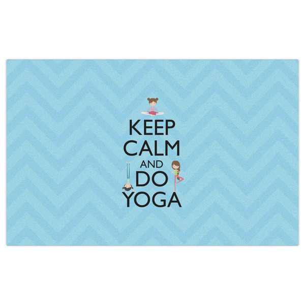 Keep Calm & Do Yoga Indoor / Outdoor Rug - 5'x8' - Front Flat
